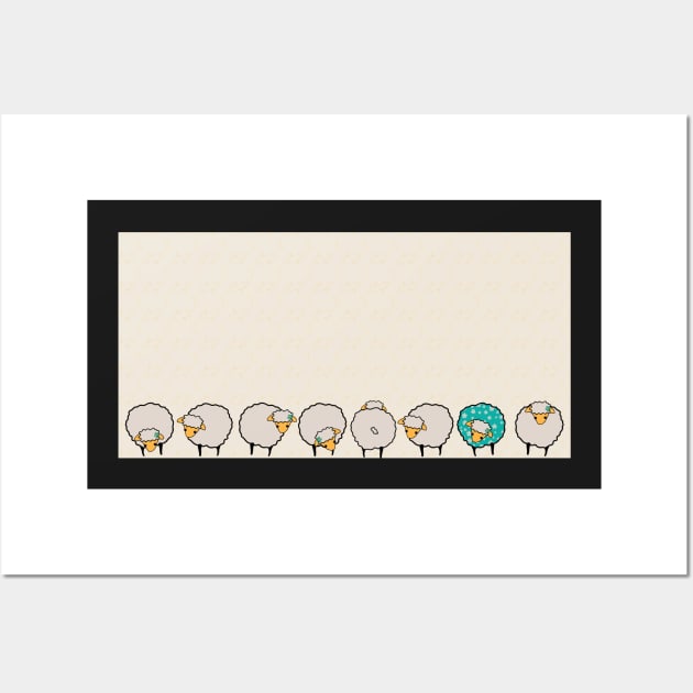The blue sheep of the family Wall Art by MegMarchiando